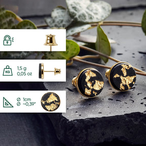 Ohrstecker TARA | Black Gold