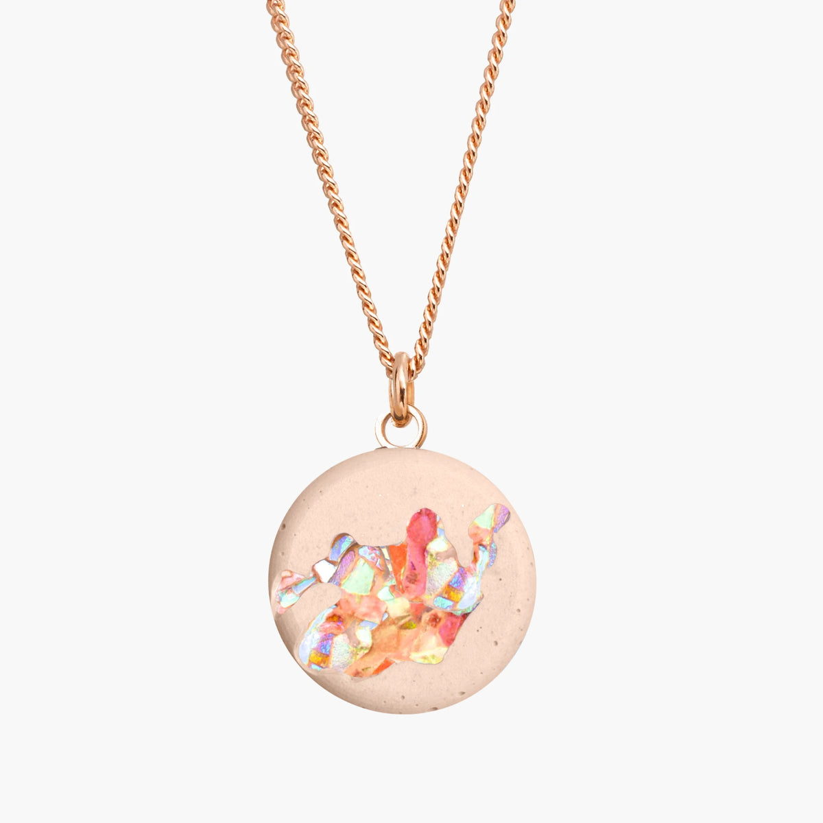 Halskette MARY | Sand Crystal Rosé