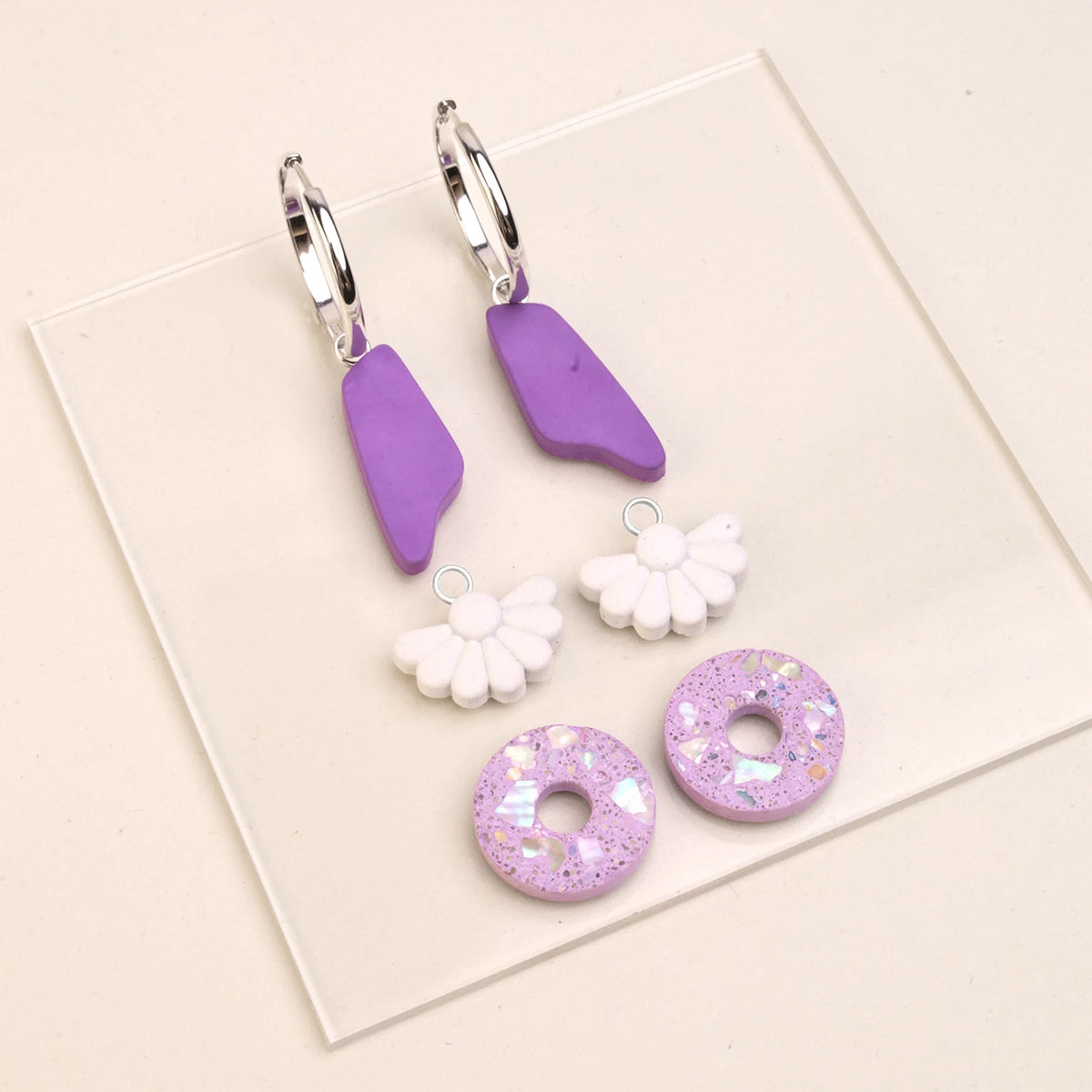 Mix & Match Creolen 25mm | Silber