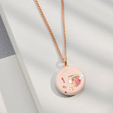 Halskette MARY | Sand Crystal Rosé