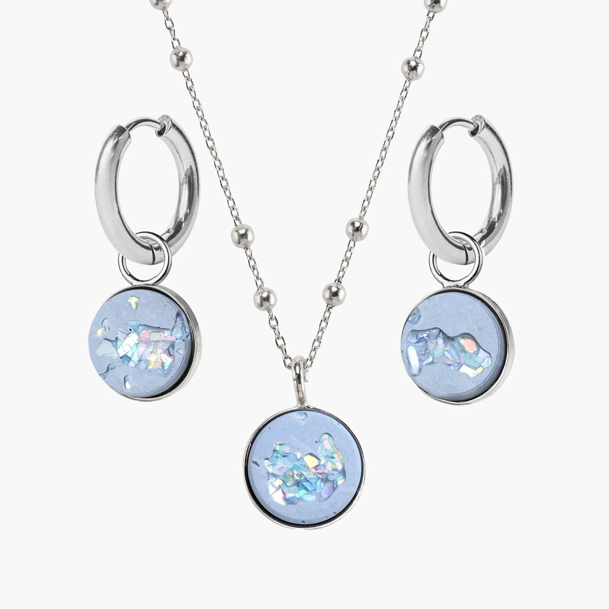 LUCKY ME | Blue Crystal Silver